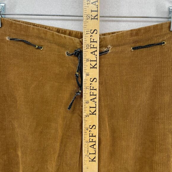 LIZ ROBERTS ROBERT ELLIOT Pants 3 4 Corduroy Tapered Paperbag Riding Brown VTG - Picture 14 of 16